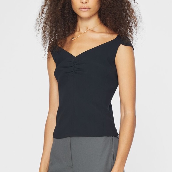 Club Monaco Tops - Open Neck Fitted Top - Brand New - NEVER WORN - Navy